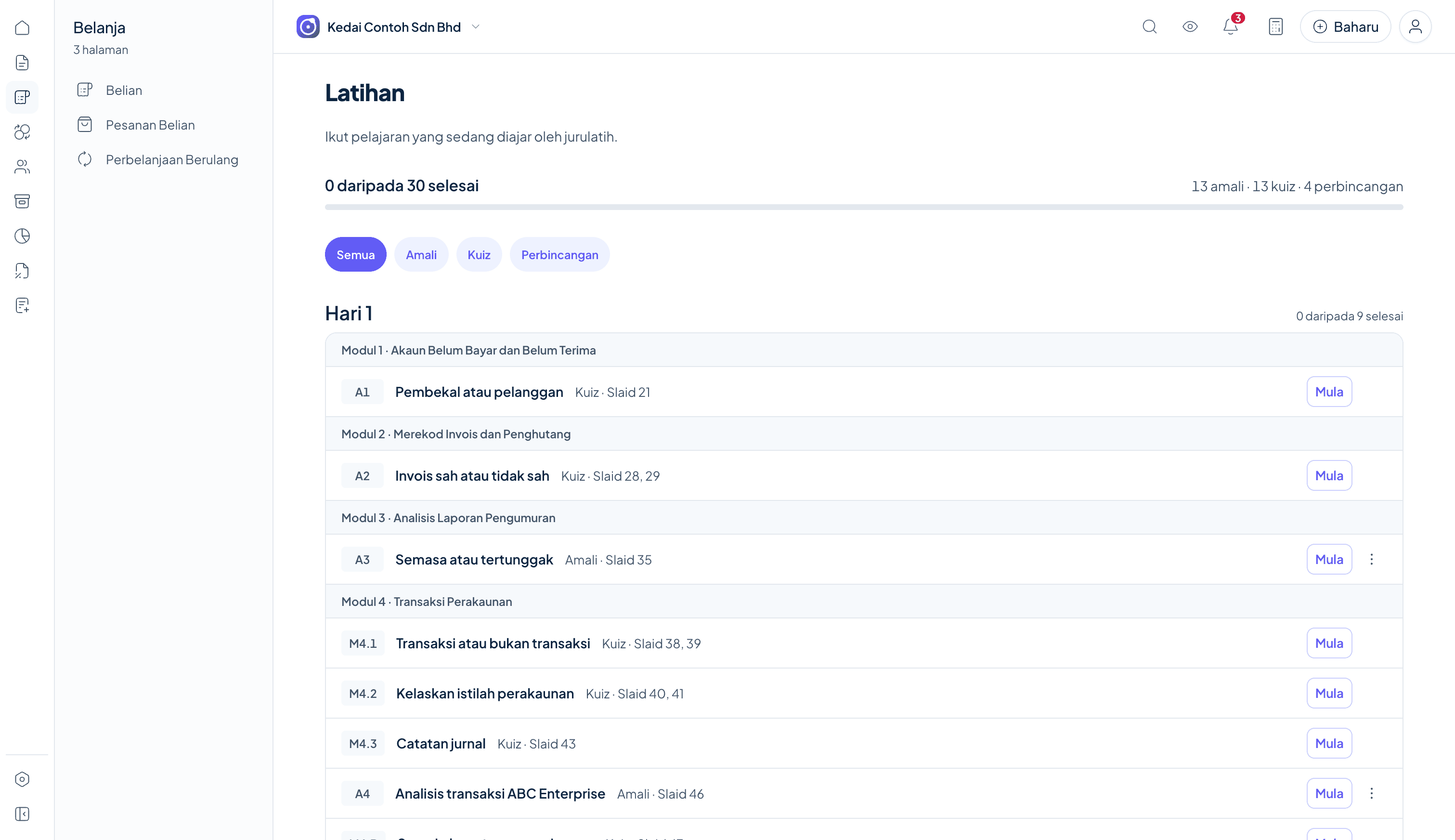 Latihan dan panduan permulaan Orbit Finance
