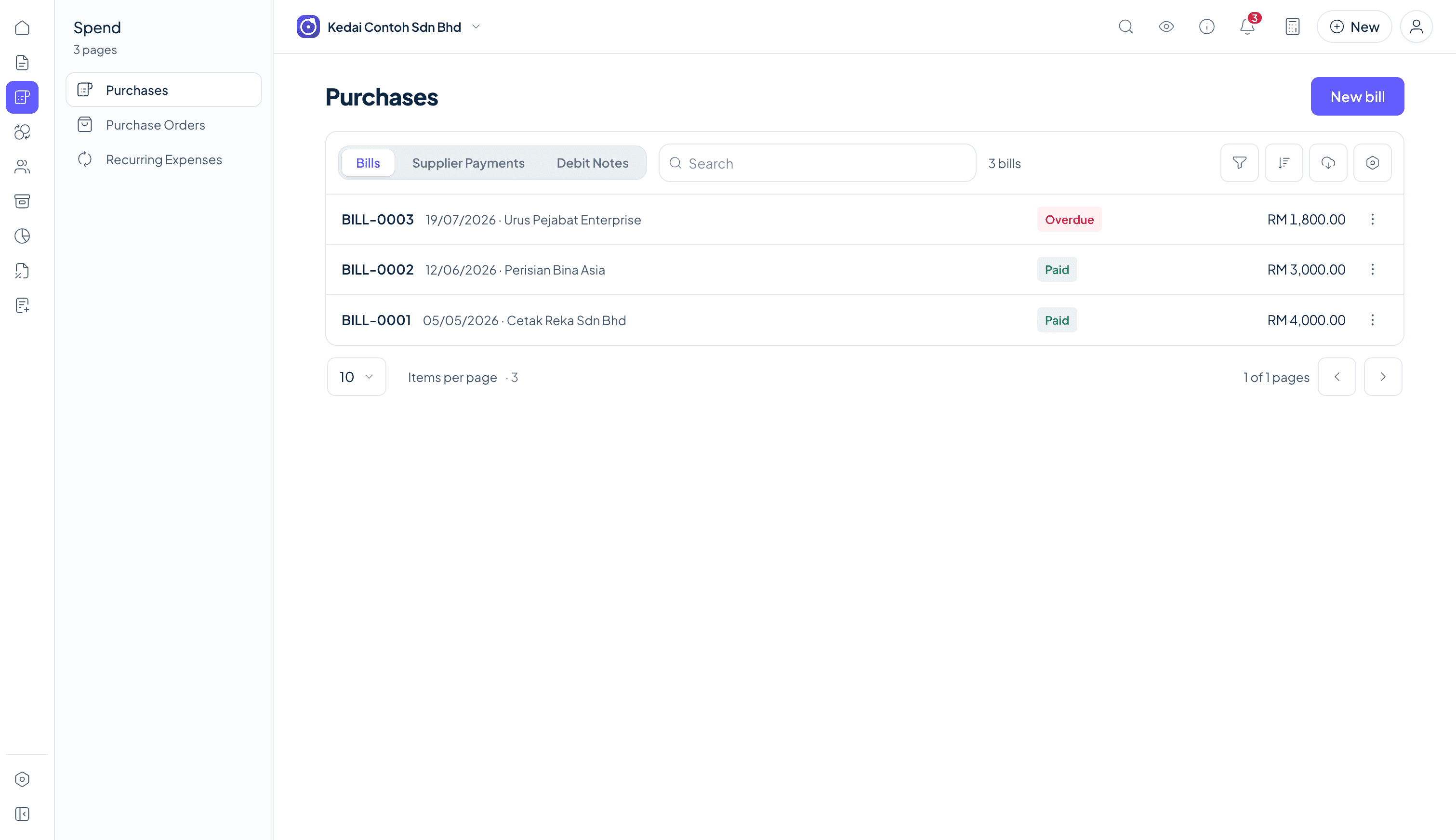 Orbit Finance purchases workspace for supplier bills and expenses